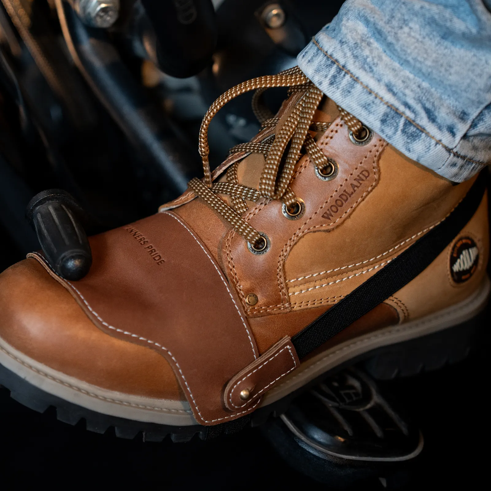 Tanners Pride Shoe Protector - Premium Handcrafted Genuine Leather Motorcycle Gear Showcase Banner