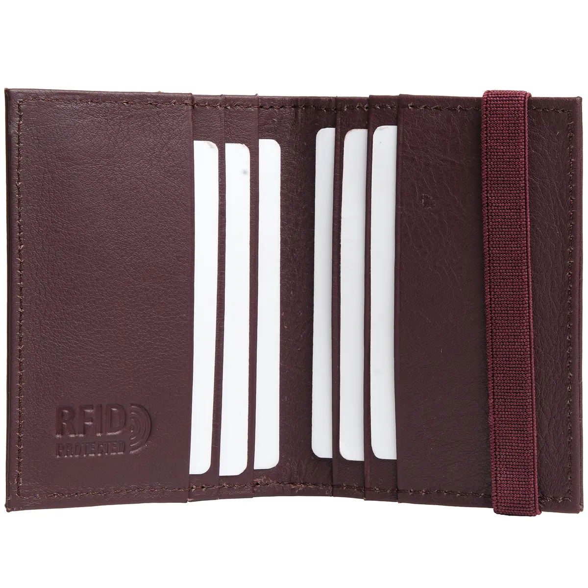 Tanners Pride Amay Wallet - Deep Maroon Handcrafted Full-Grain Leather (View 4)
