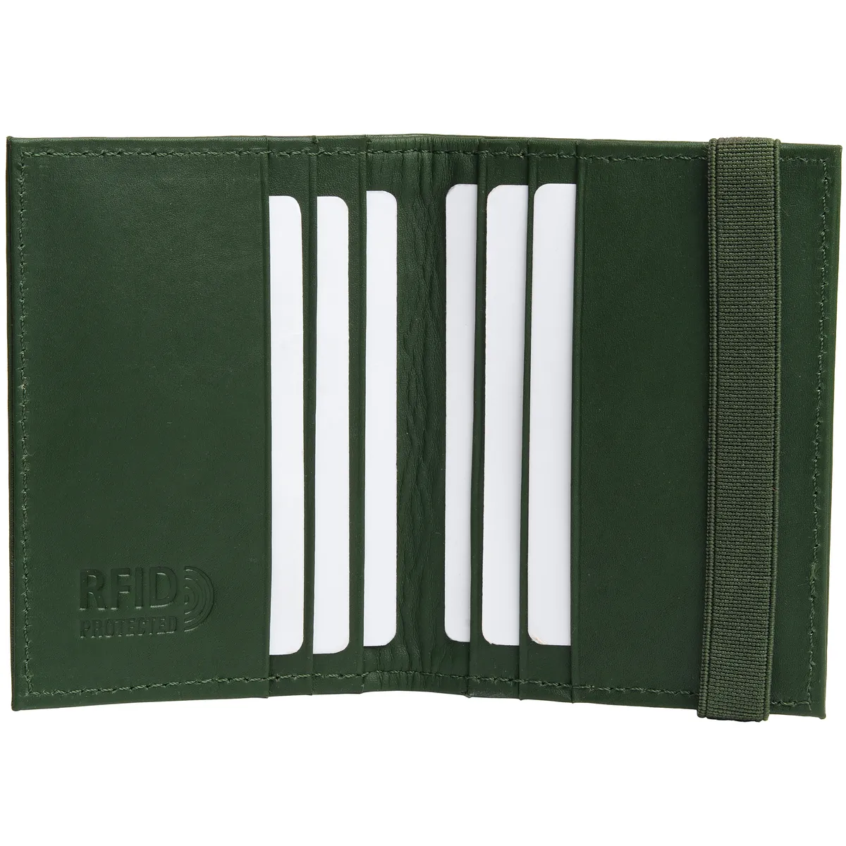 Tanners Pride Amay Wallet - Forest Green Handcrafted Full-Grain Leather (View 4)