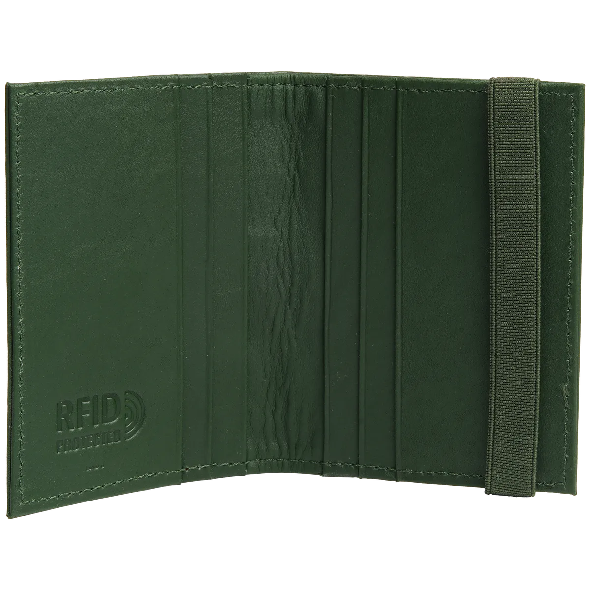 Tanners Pride Amay Wallet - Forest Green Handcrafted Full-Grain Leather (View 6)