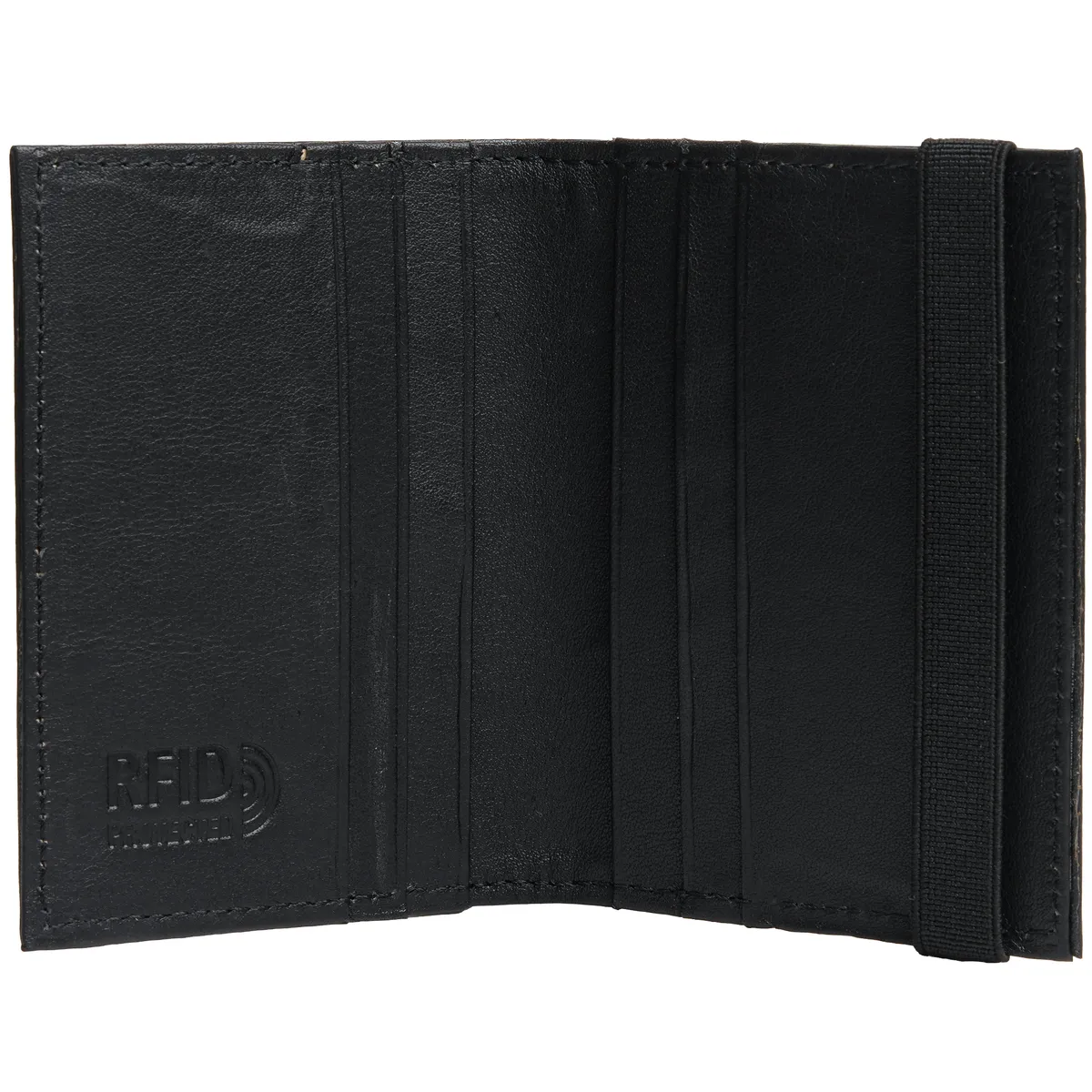 Tanners Pride Amay Wallet - Midnight Black Handcrafted Full-Grain Leather (View 5)