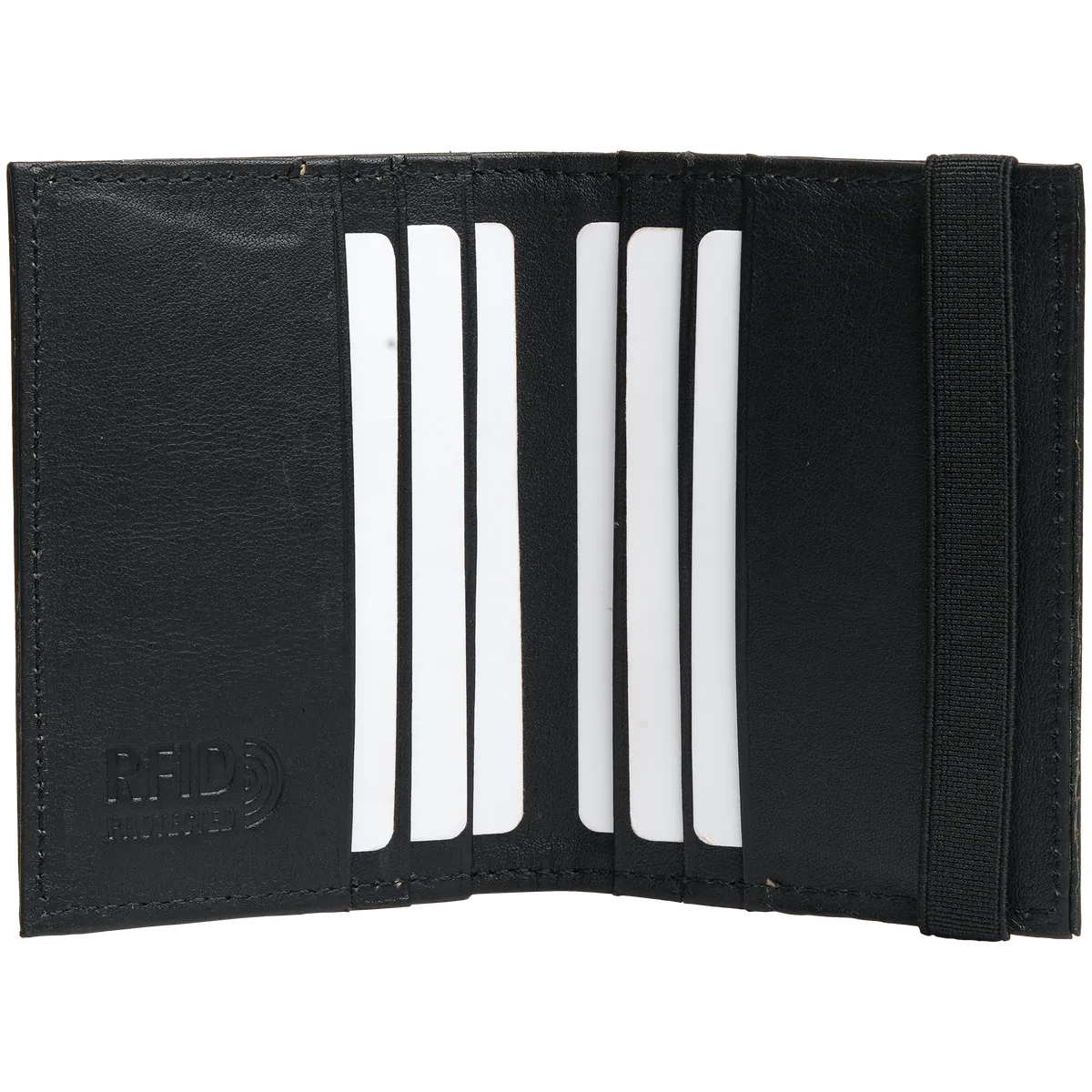 Tanners Pride Amay Wallet - Midnight Black Handcrafted Full-Grain Leather (View 6)