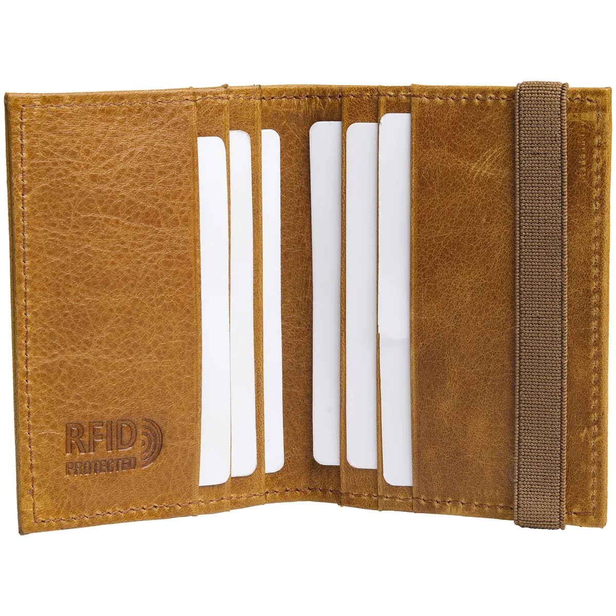 Tanners Pride Amay Wallet - Mustard Handcrafted Full-Grain Leather (View 2)