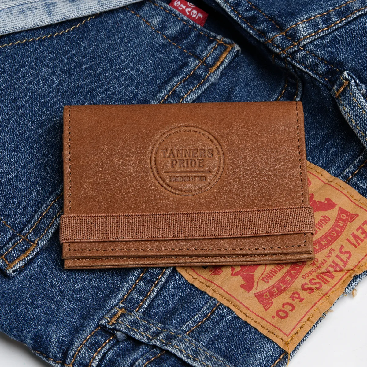 Tanners Pride Amay Wallet - Natural Tan Handcrafted Full-Grain Leather (View 7)