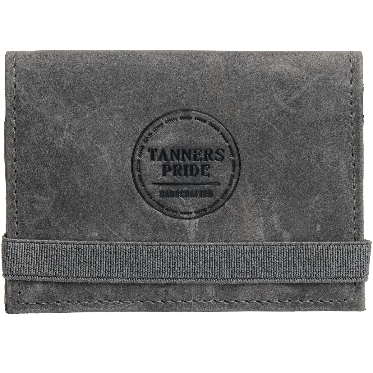 Tanners Pride Amay Wallet - Slate Grey Handcrafted Full-Grain Leather (View 4)
