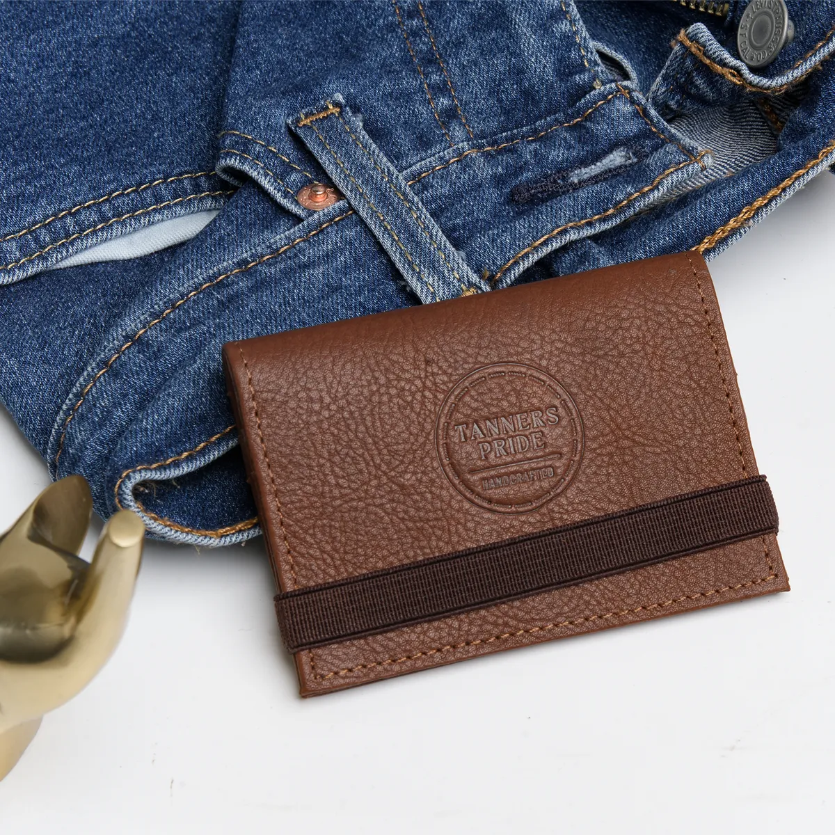 Tanners Pride Amay Wallet - Tobacco Brown Handcrafted Full-Grain Leather (View 14)