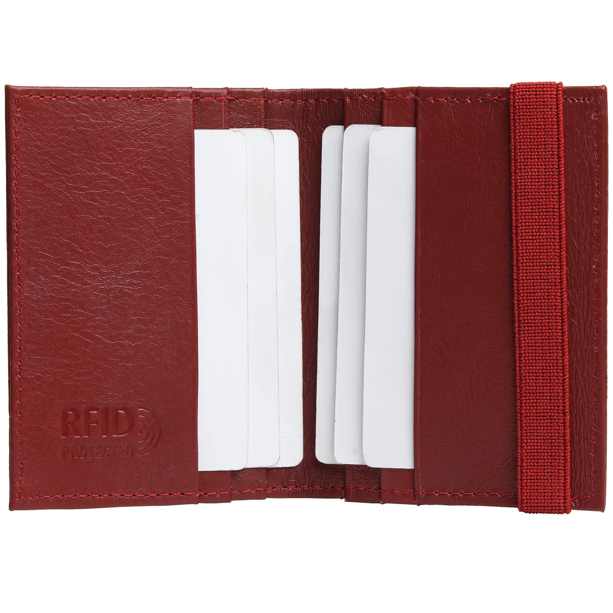 Tanners Pride Amay Wallet - Vintage Red Handcrafted Full-Grain Leather (View 2)