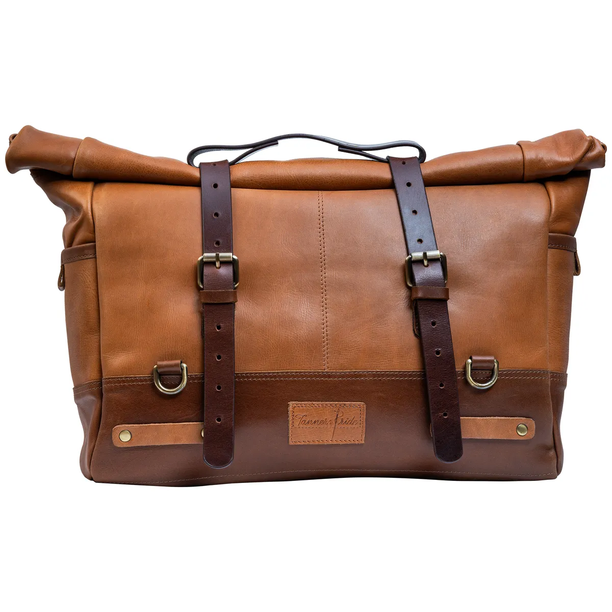 Large Leather Motorcycle Pannier Bag | Laptop & Travel Saddle Bag
