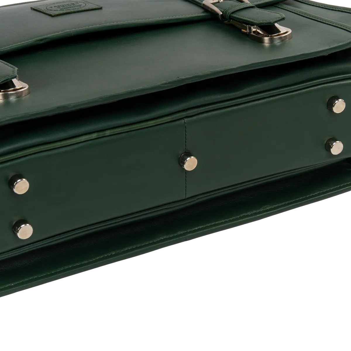 Tanners Pride Christifano Genuine Leather Work Bag | Laptop Office Briefcase - Forest Green Handcrafted Full-Grain Leather (View 17)