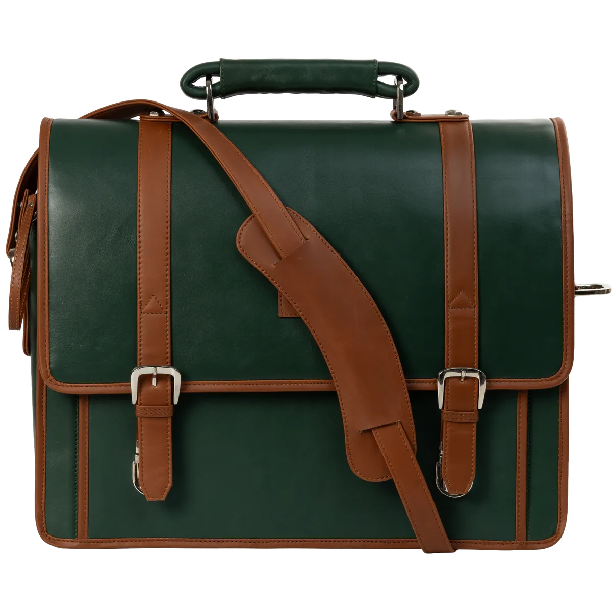 Tanners Pride Christifano Genuine Leather Work Bag | Laptop Office Briefcase - Natural Tan Handcrafted Full-Grain Leather (View 22)