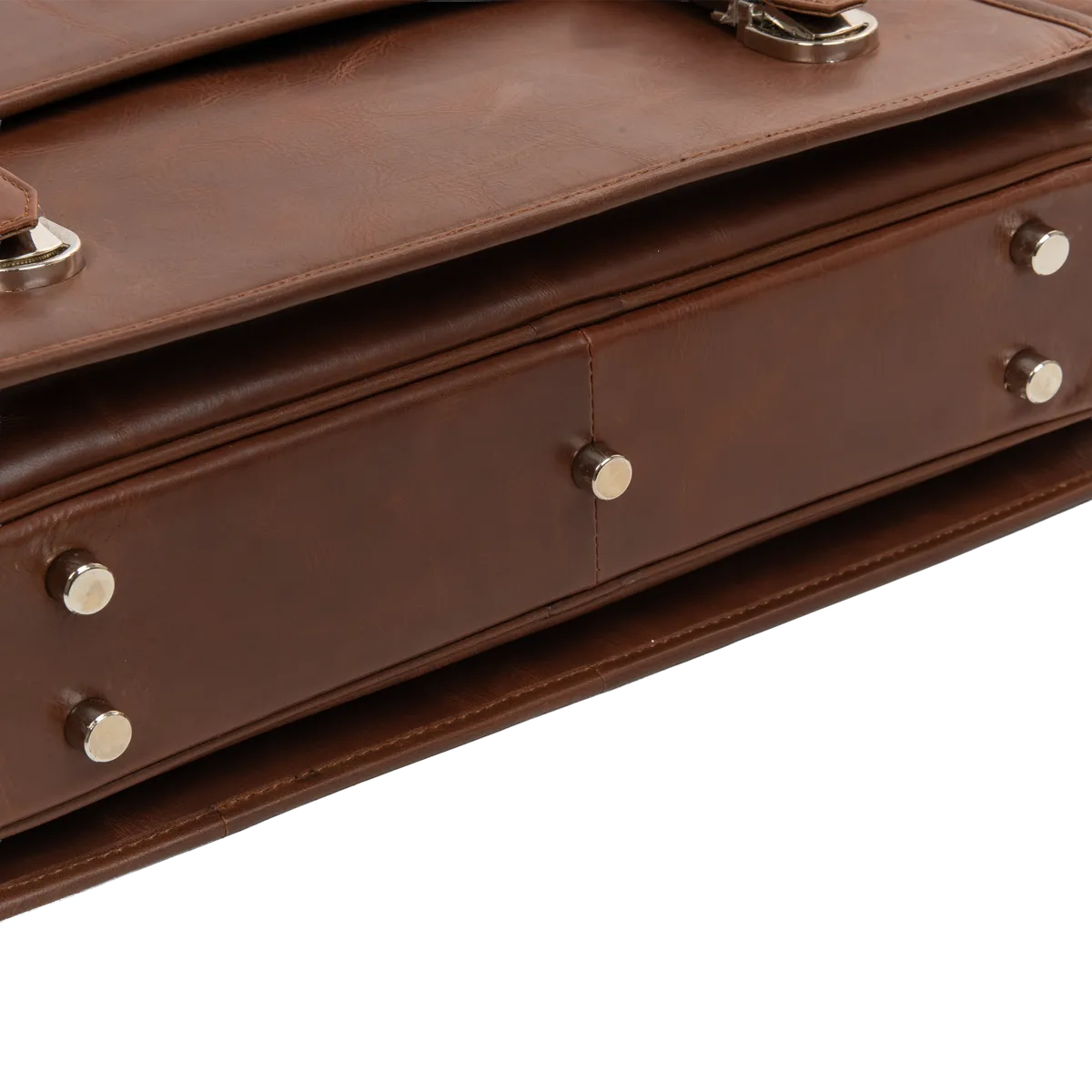 Tanners Pride Christifano Genuine Leather Work Bag | Laptop Office Briefcase - Tobacco Brown Handcrafted Full-Grain Leather (View 13)