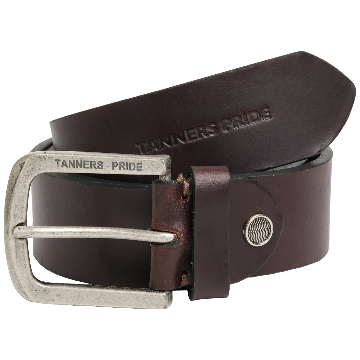 Tanners Pride Classic Casual Belt - Tobacco Brown Handcrafted Full-Grain Leather (View 4)