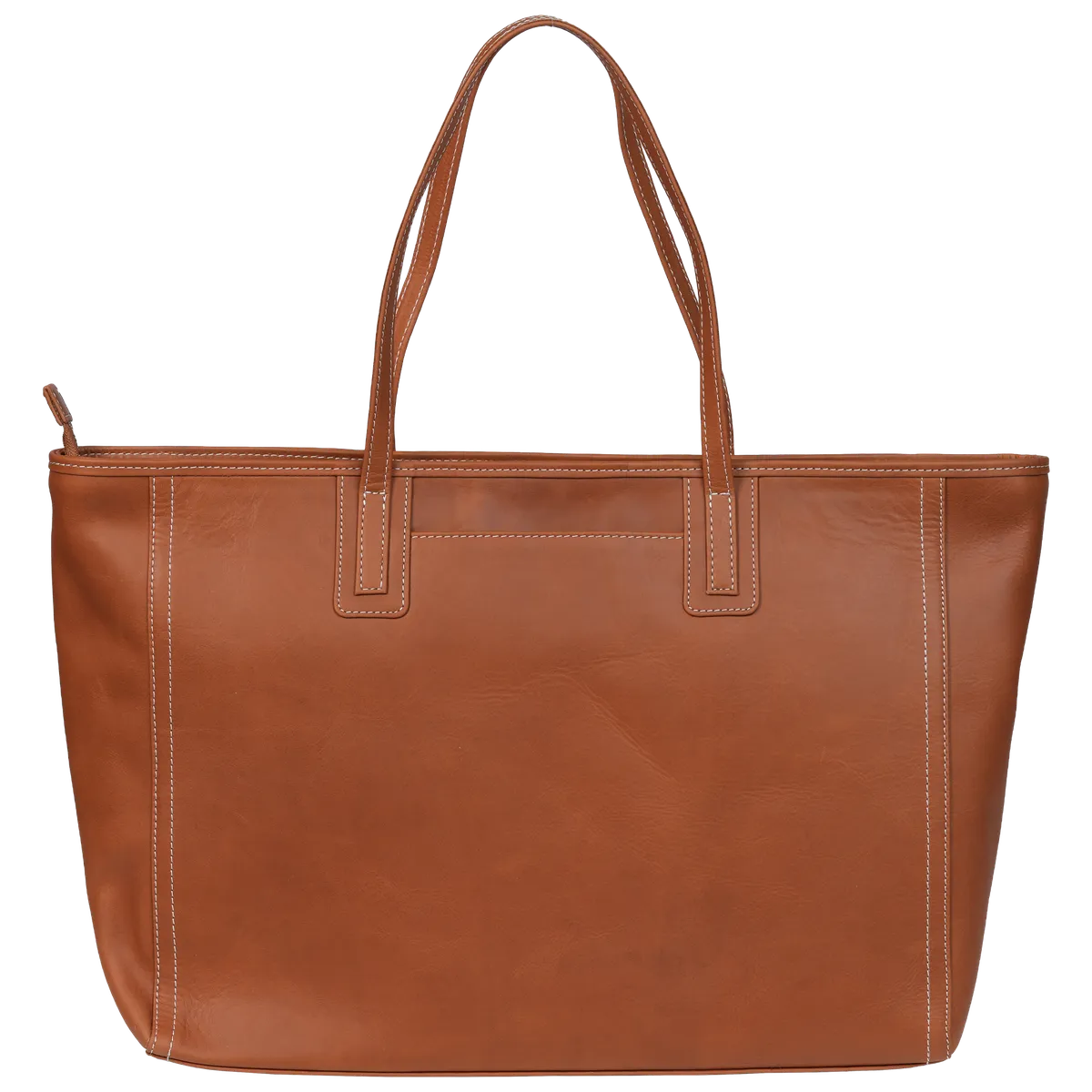 Tanners Pride Diana Tote Zip Bag - Natural Tan Handcrafted Full-Grain Leather (View 3)