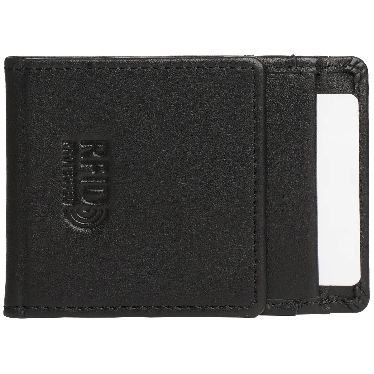 Tanners Pride Doug Magnetic Card Case - Midnight Black Handcrafted Full-Grain Leather (View 7)