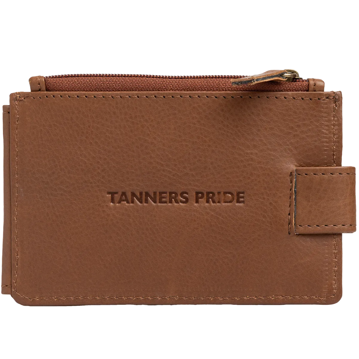 Tanners Pride Eugene card case - Natural Tan Handcrafted Full-Grain Leather (View 4)