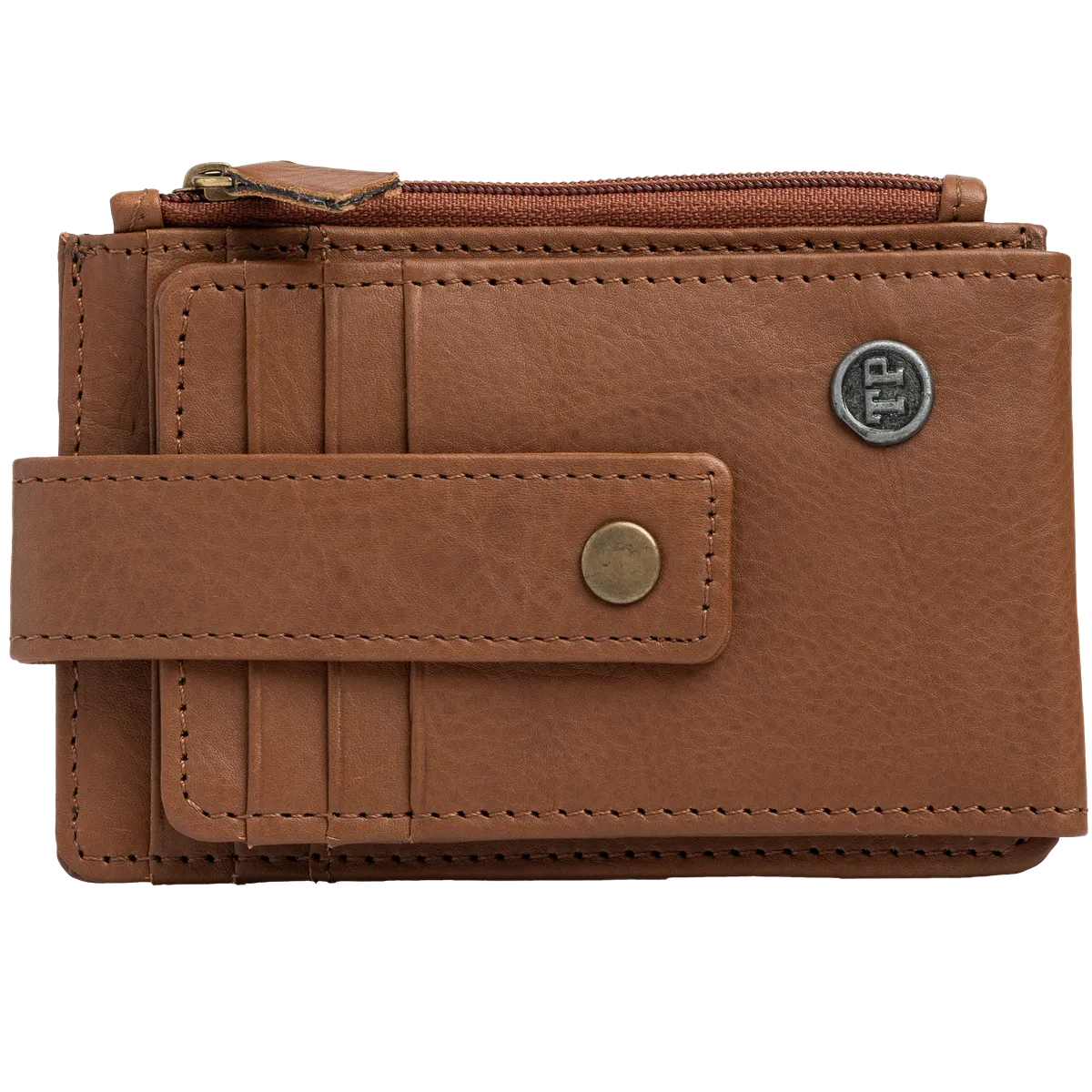 Tanners Pride Eugene card case - Natural Tan Handcrafted Full-Grain Leather (View 7)