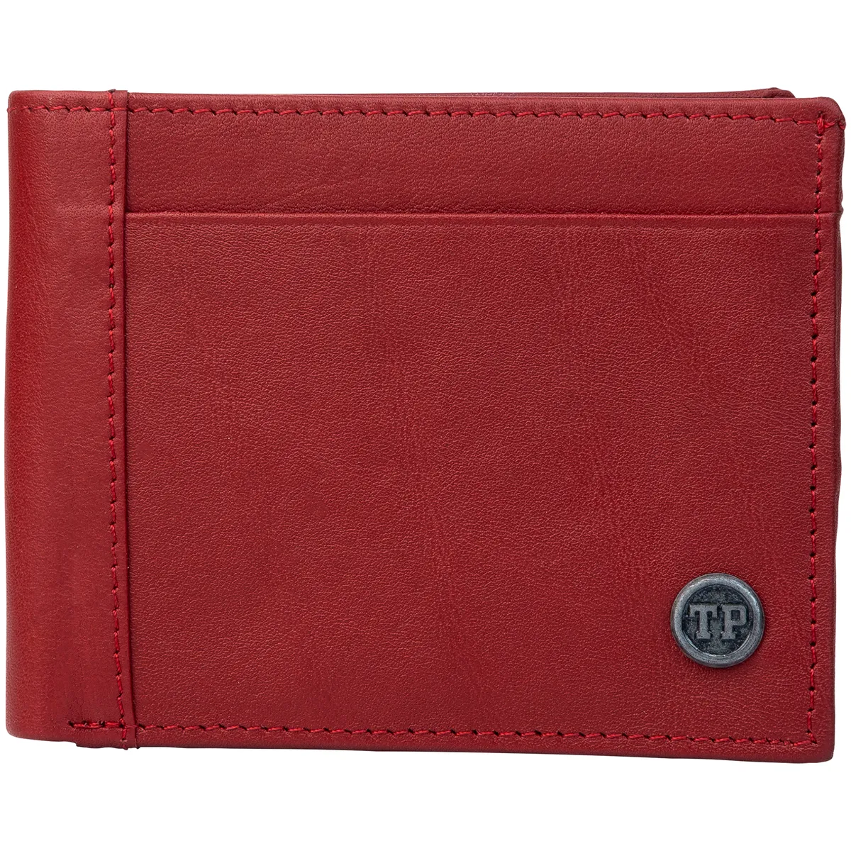 Tanners Pride Foster Bi-fold Wallet - Vintage Red Handcrafted Full-Grain Leather (View 2)