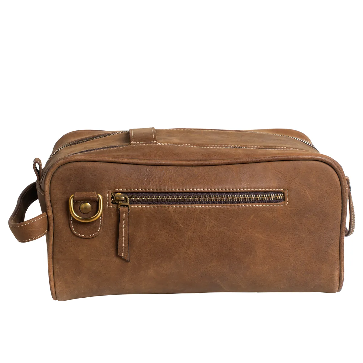 Tanners Pride Goliath Magnetic Motorcycle Tank Bag | Genuine Leather Touring Bag - Tobacco Brown Handcrafted Full-Grain Leather (View 4)
