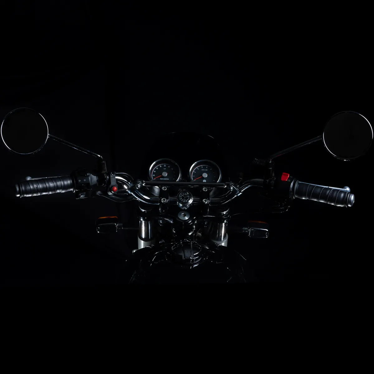 Tanners Pride Genuine Leather Motorcycle Handle Grip Wraps - Midnight Black Handcrafted Full-Grain Leather (View 5)