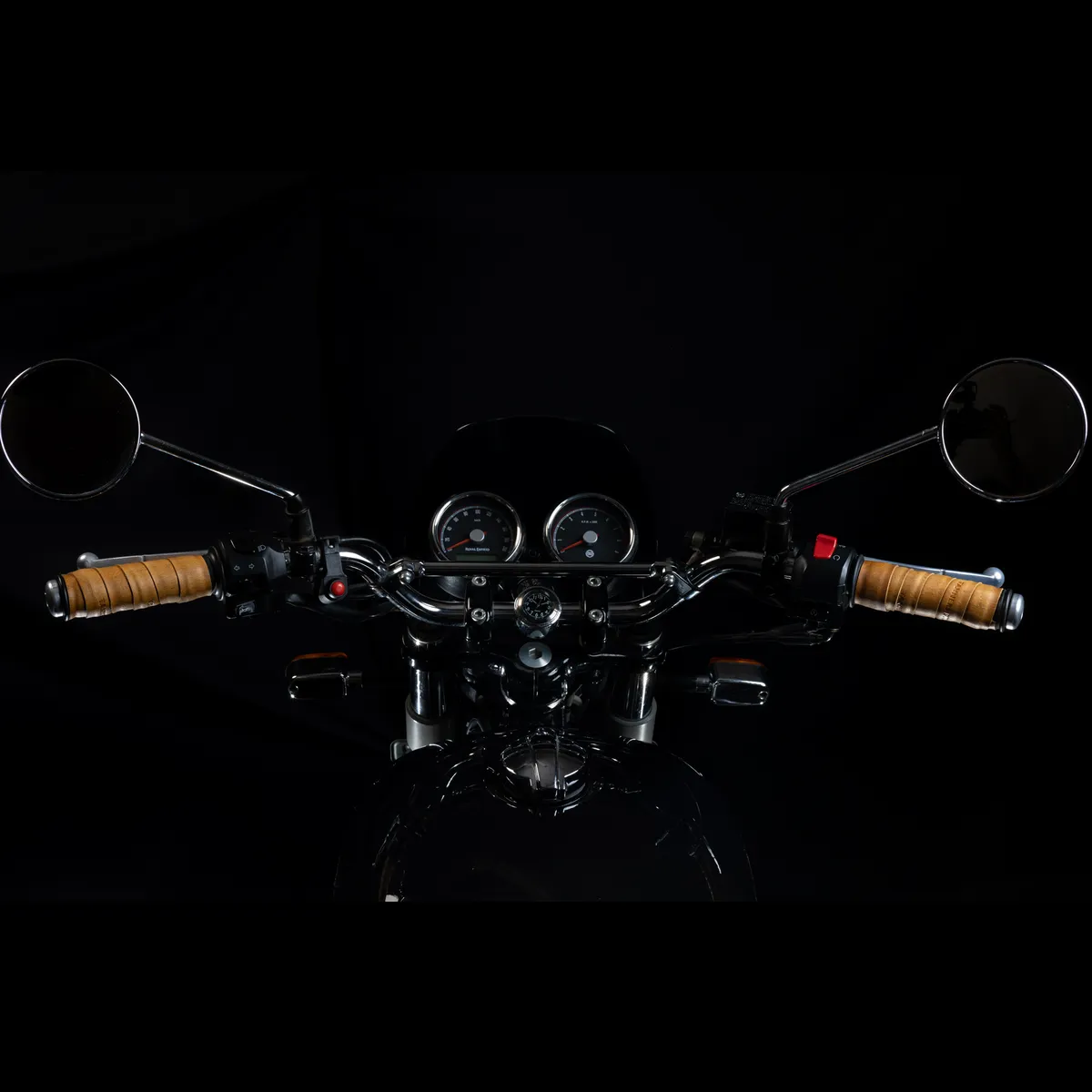 Tanners Pride Genuine Leather Motorcycle Handle Grip Wraps - Mustard Handcrafted Full-Grain Leather (View 6)