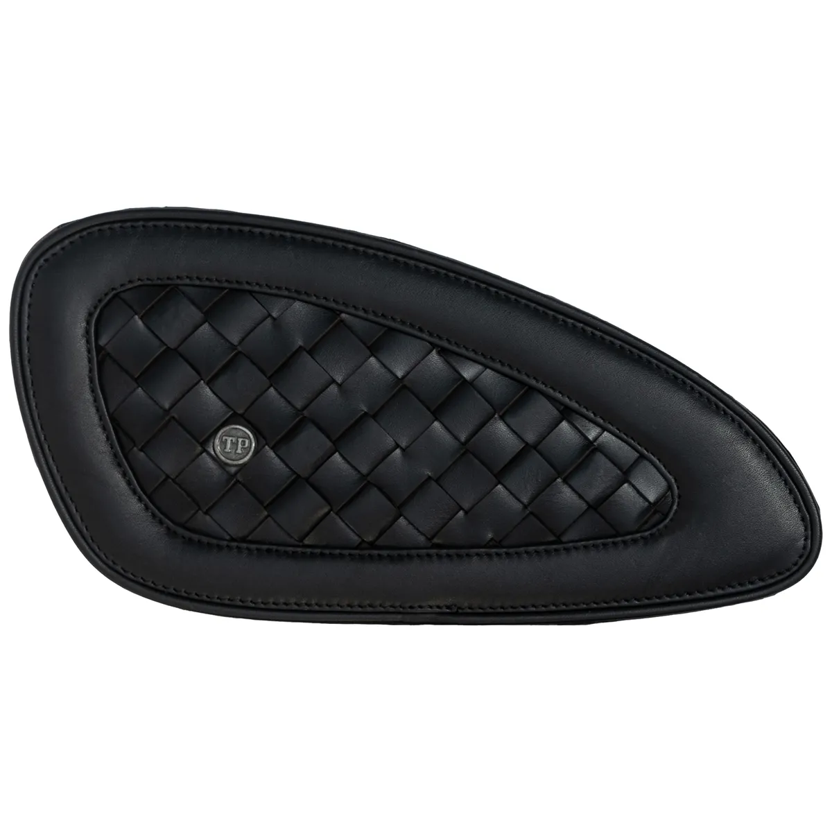 Tanners Pride Handweaved Tankpads (Interceptor 650) - Midnight Black Handcrafted Full-Grain Leather (View 1)