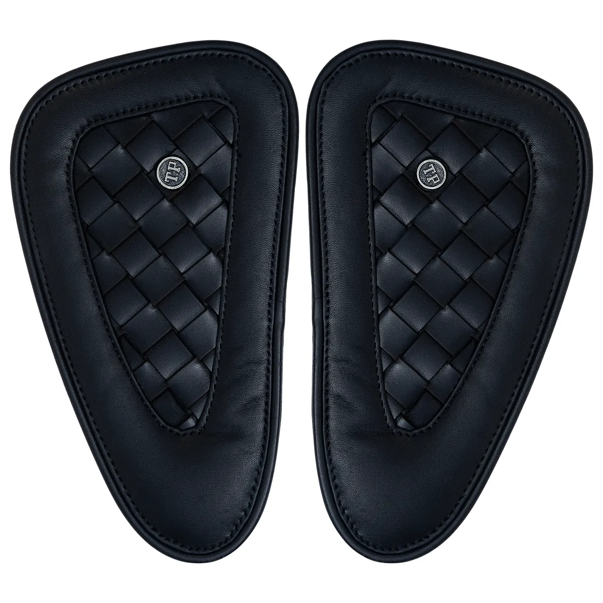 Tanners Pride Handweaved Tankpads (Jawa) - Midnight Black Handcrafted Full-Grain Leather (View 4)