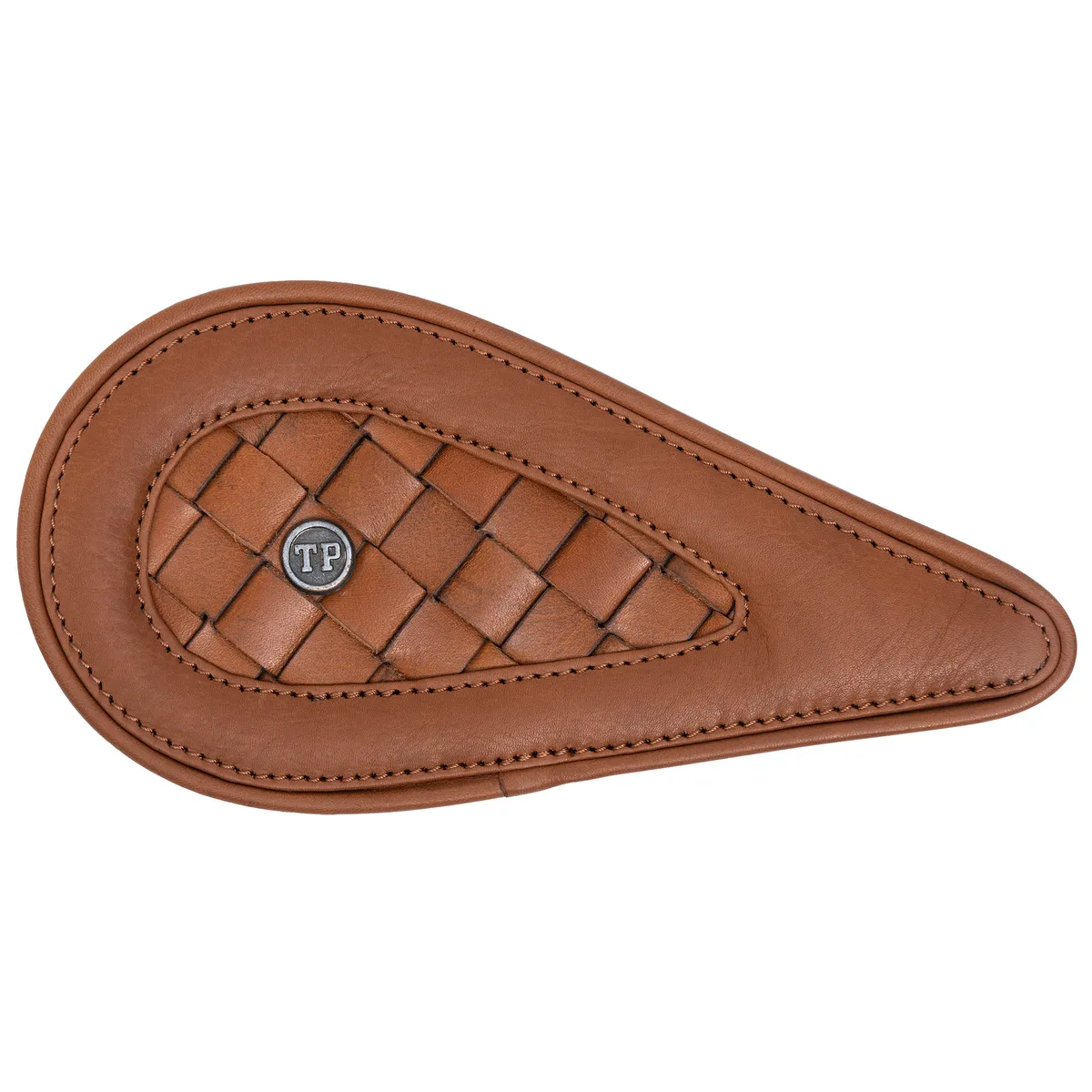 Tanners Pride Handweaved Tankpads (Super Meteor 650) - Natural Tan Handcrafted Full-Grain Leather (View 2)