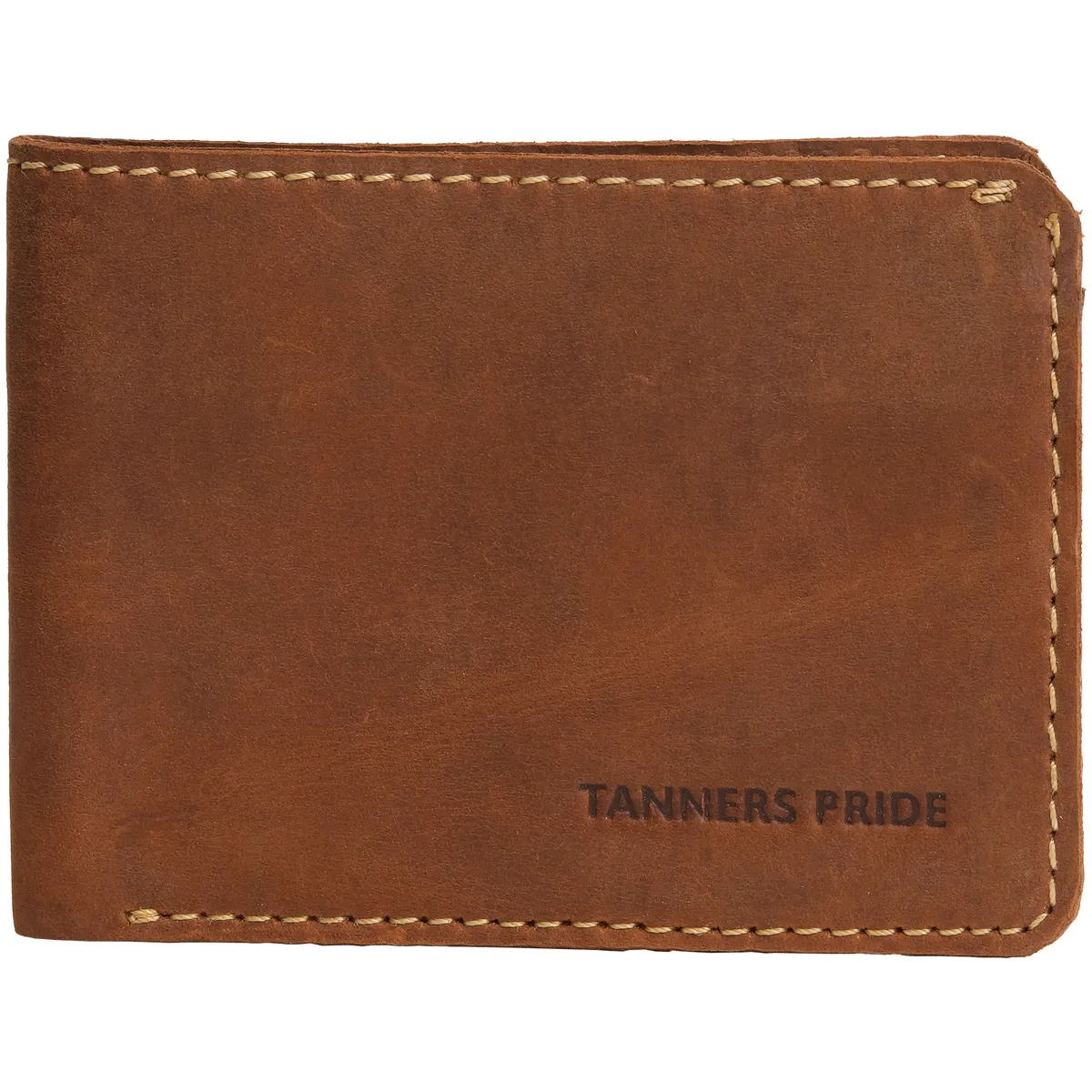 Tanners Pride Hunter Biker's Leather Wallet with Chain - Natural Tan Handcrafted Full-Grain Leather (View 2)