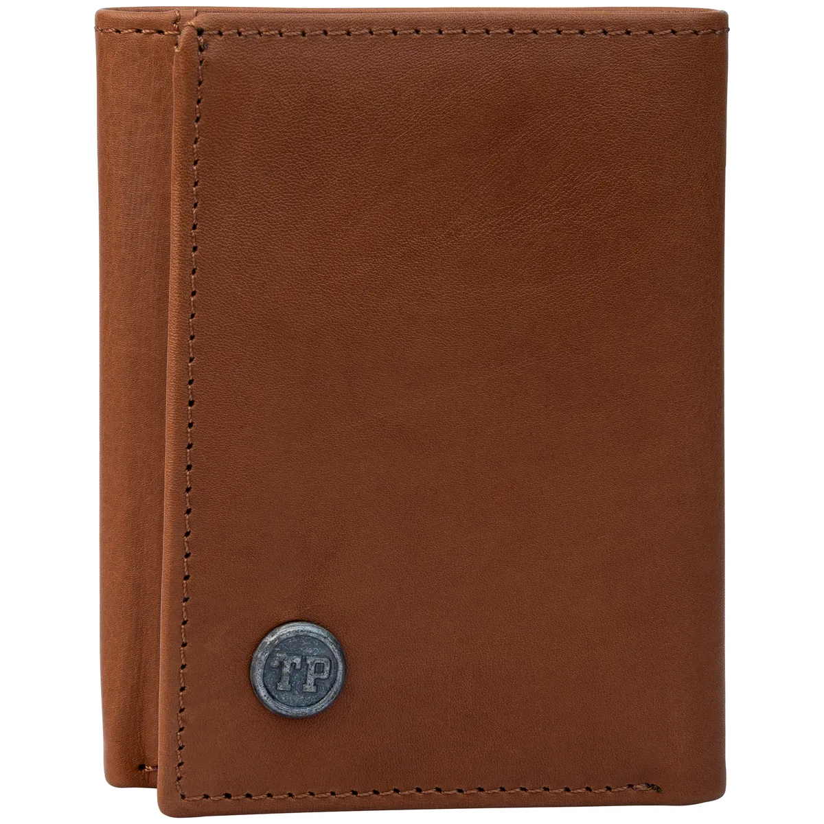 Tanners Pride Macon Genuine Leather RFID Wallet for Men | Tri-Fold Wallet - Natural Tan Handcrafted Full-Grain Leather (View 2)