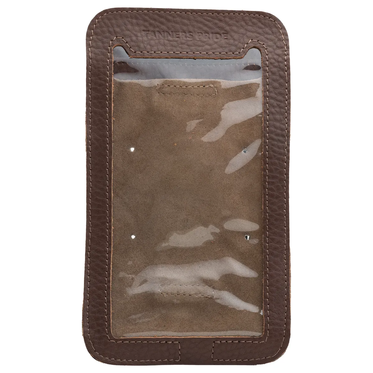 Tanners Pride Magnetic Phone Pouch - Tobacco Brown Handcrafted Full-Grain Leather (View 6)