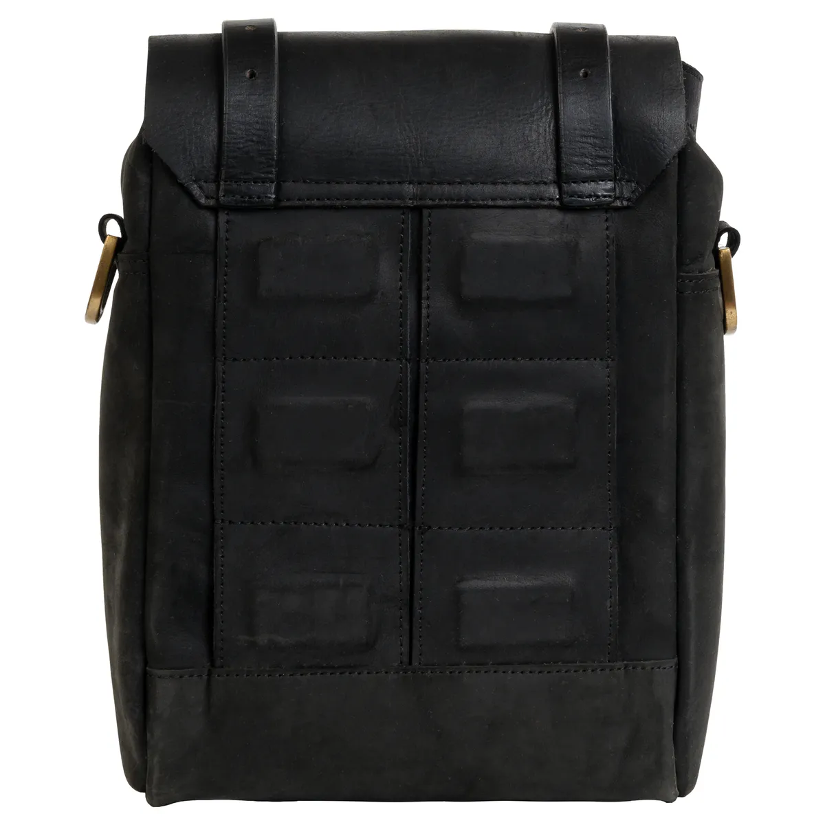 Tanners Pride Magnetic Rockstar Bag - Midnight Black Handcrafted Full-Grain Leather (View 3)
