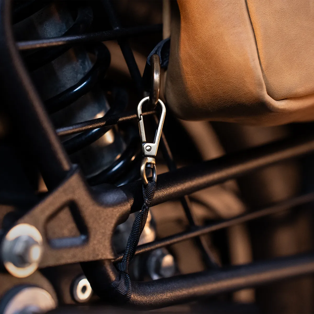 Tanners Pride Mini Leather Motorcycle Pannier Bag | Compact Saddle Bag - Midnight Black Handcrafted Full-Grain Leather (View 4)