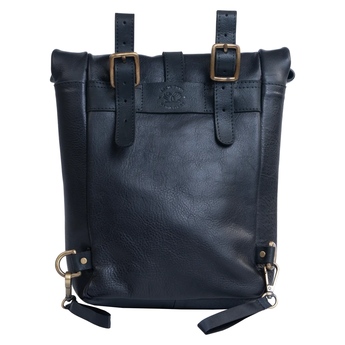 Tanners Pride Mini Leather Motorcycle Pannier Bag | Compact Saddle Bag - Midnight Black Handcrafted Full-Grain Leather (View 6)