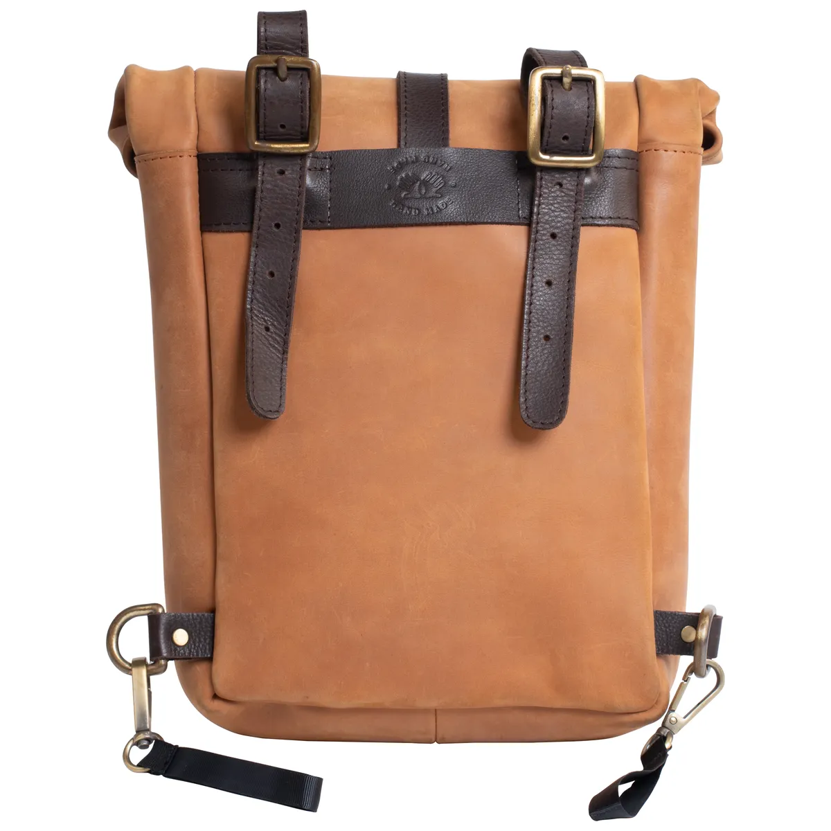 Tanners Pride Mini Leather Motorcycle Pannier Bag | Compact Saddle Bag - Natural Tan Handcrafted Full-Grain Leather (View 9)