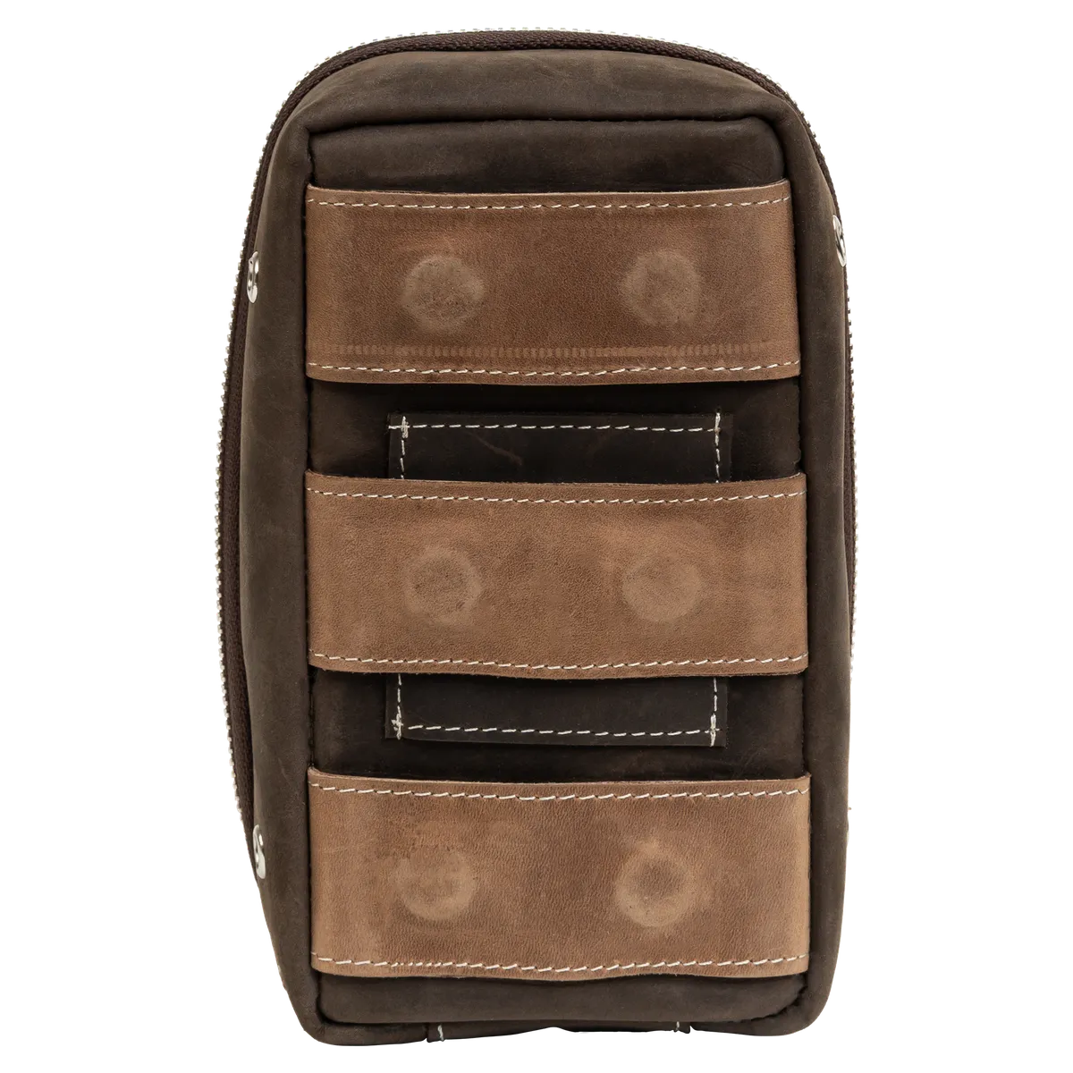 Tanners Pride Multi Essential Riding Case - Tobacco Brown Handcrafted Full-Grain Leather (View 3)