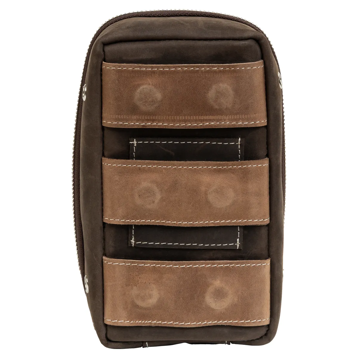 Tanners Pride Multi Essential Riding Case - Tobacco Brown Handcrafted Full-Grain Leather (View 9)