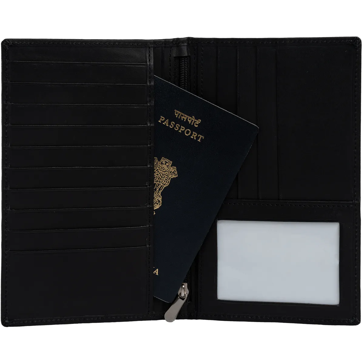 Tanners Pride The Nomad Passport Case - Midnight Black Handcrafted Full-Grain Leather (View 1)