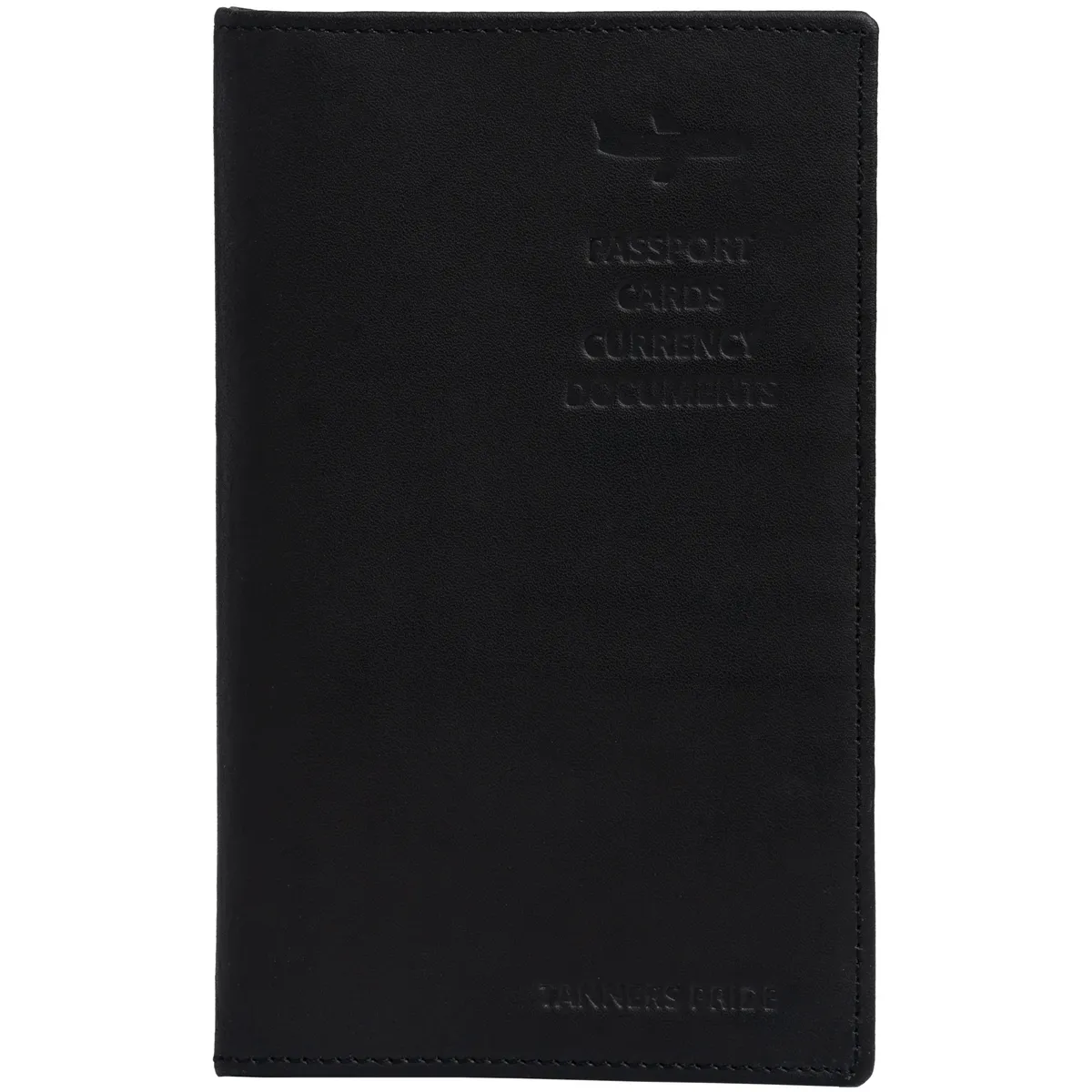 Tanners Pride The Nomad Passport Case - Midnight Black Handcrafted Full-Grain Leather (View 2)