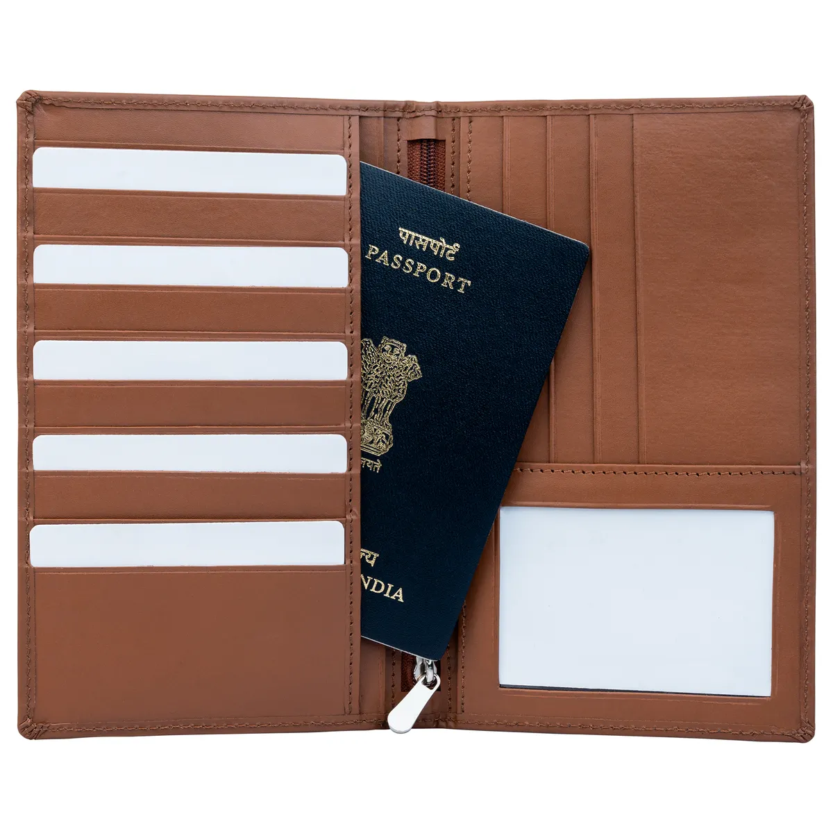 Tanners Pride The Nomad Passport Case - Natural Tan Handcrafted Full-Grain Leather (View 2)