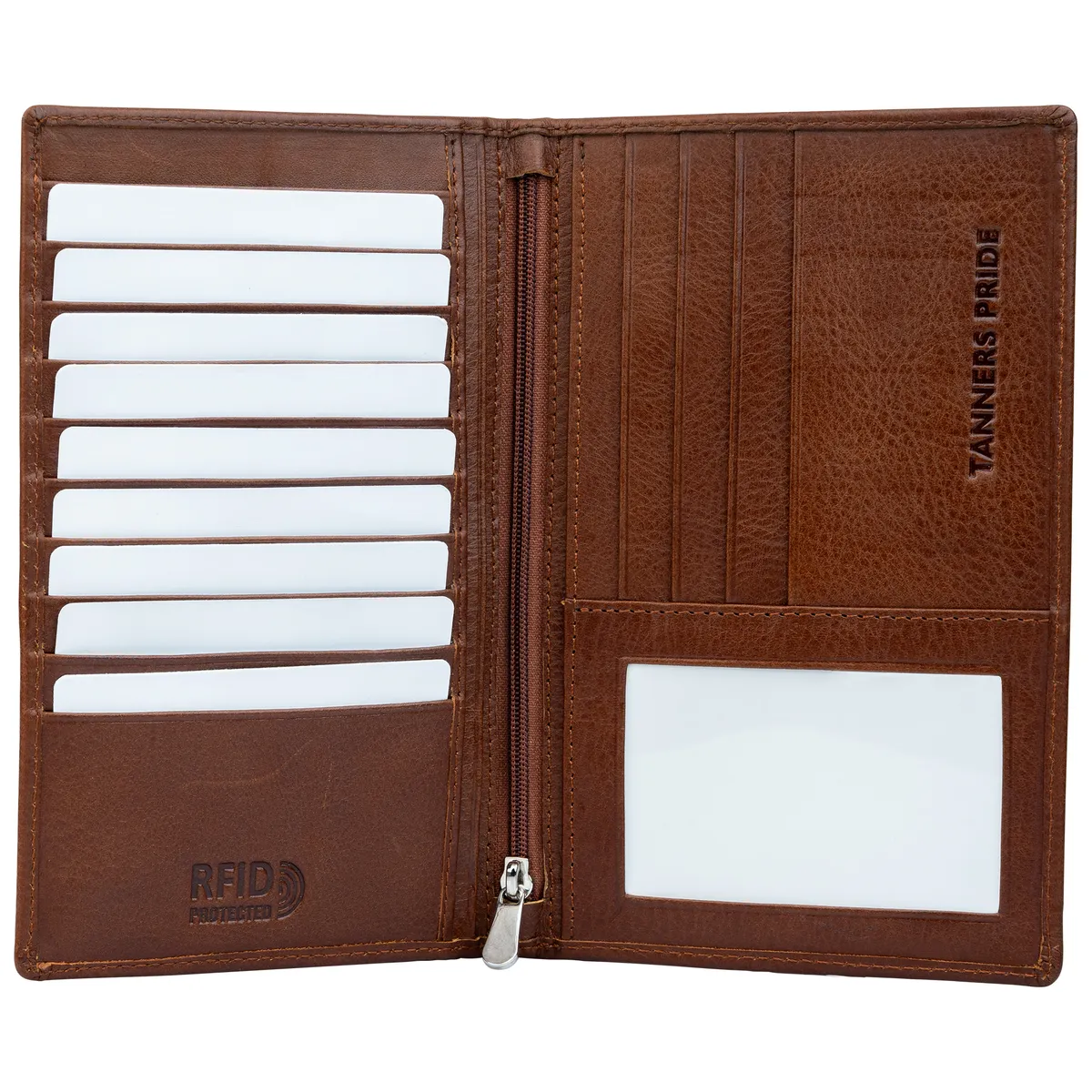 Tanners Pride The Nomad Passport Case - Tobacco Brown Handcrafted Full-Grain Leather (View 5)