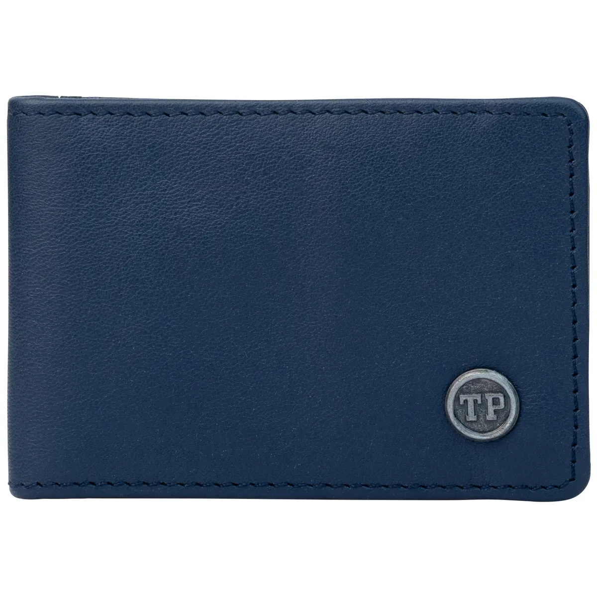 Tanners Pride Peter magnetic card case wallet - Navy Blue Handcrafted Full-Grain Leather (View 8)