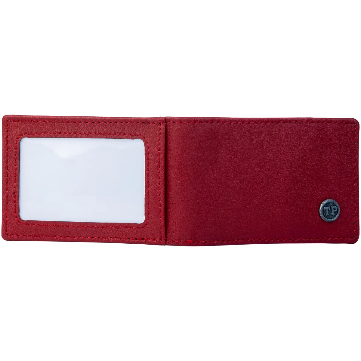 Tanners Pride Peter magnetic card case wallet - Vintage Red Handcrafted Full-Grain Leather (View 7)