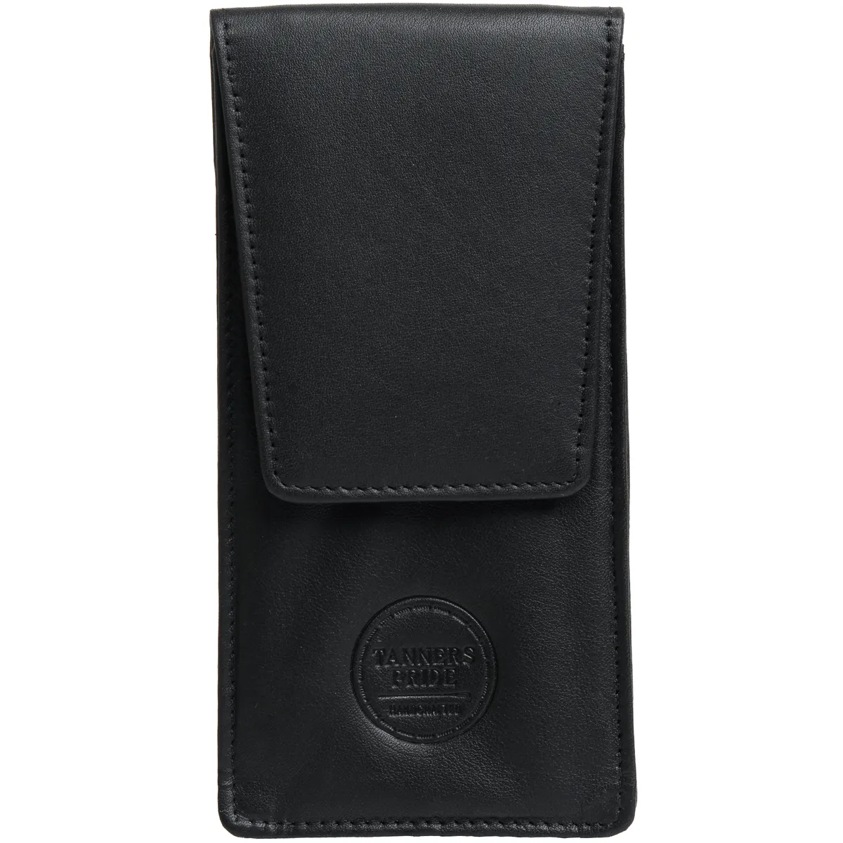 Tanners Pride Phone Case Belted - Midnight Black Handcrafted Full-Grain Leather (View 1)
