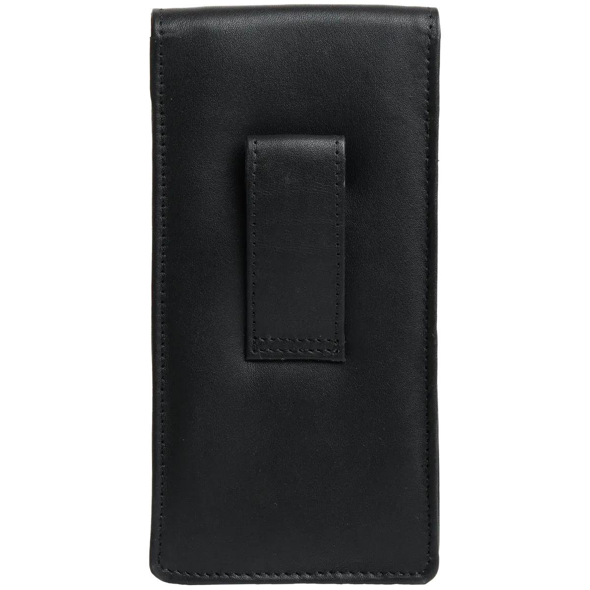 Tanners Pride Phone Case Belted - Midnight Black Handcrafted Full-Grain Leather (View 3)