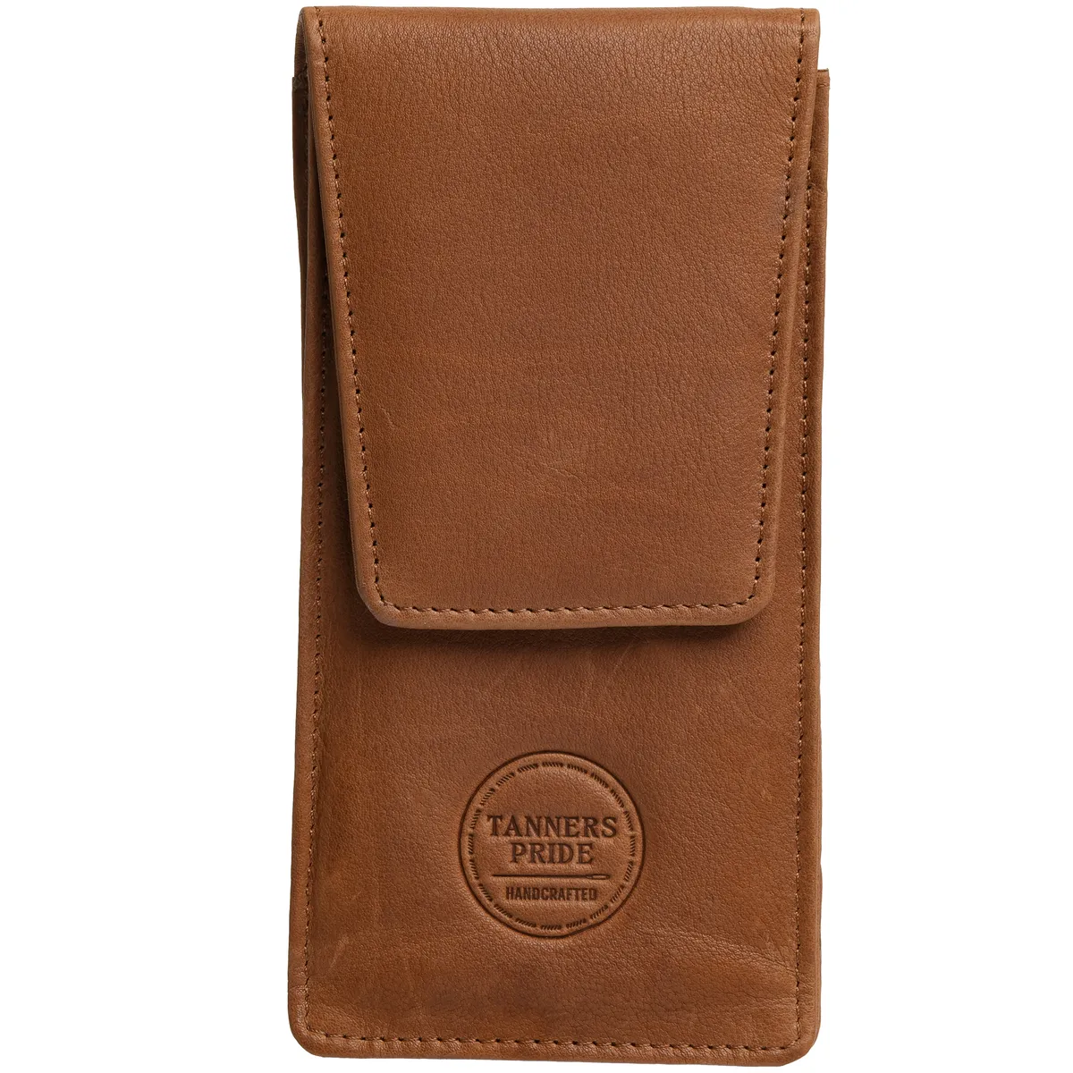 Tanners Pride Phone Case Belted - Natural Tan Handcrafted Full-Grain Leather (View 4)