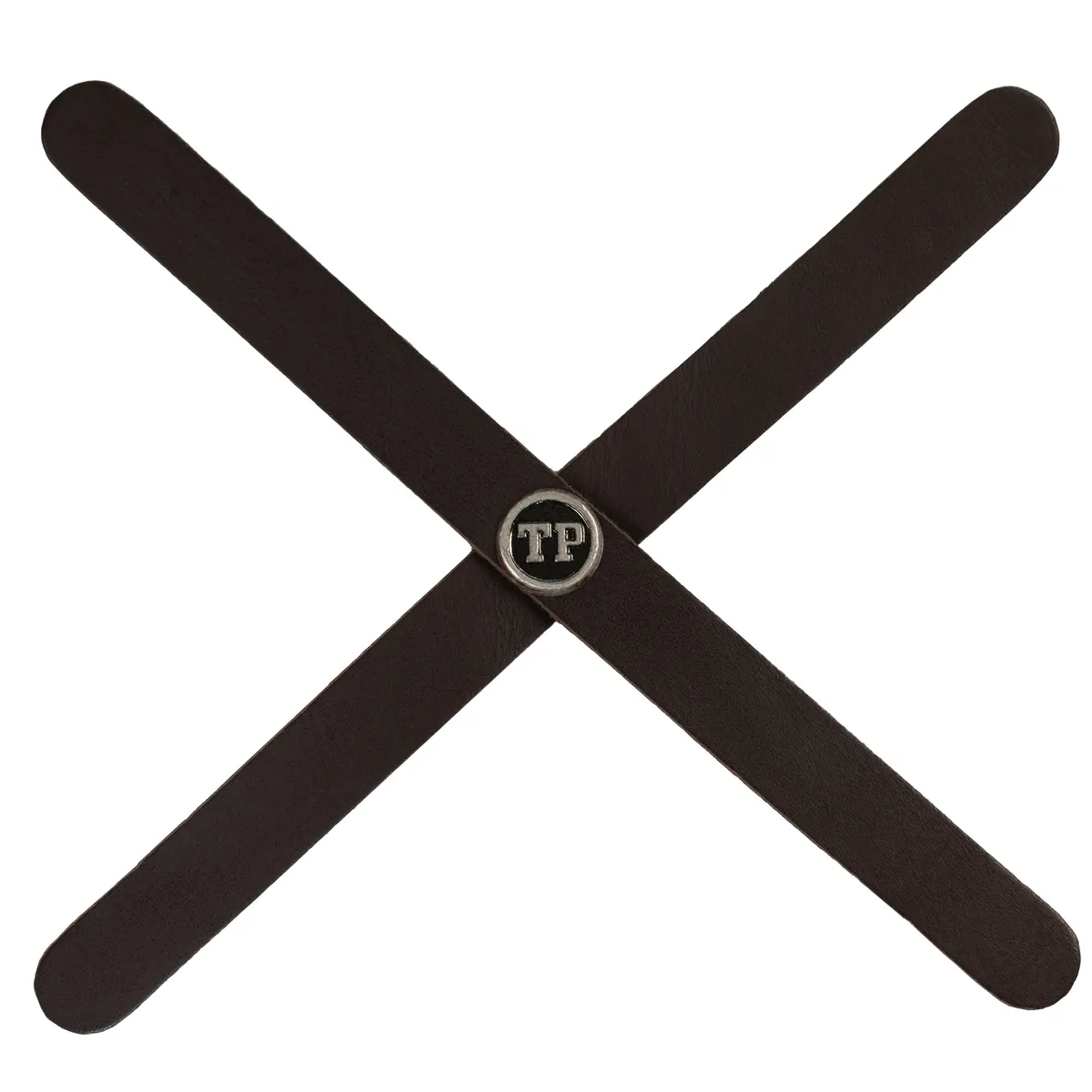 Tanners Pride Plain Headlight Cross - Cocoa Brown Handcrafted Full-Grain Leather (View 2)