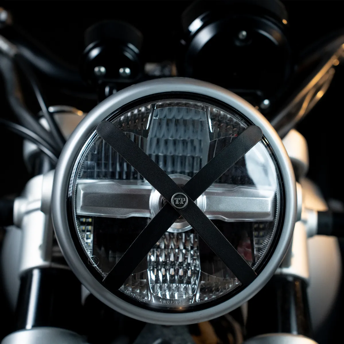 Tanners Pride Plain Headlight Cross - Midnight Black Handcrafted Full-Grain Leather (View 5)