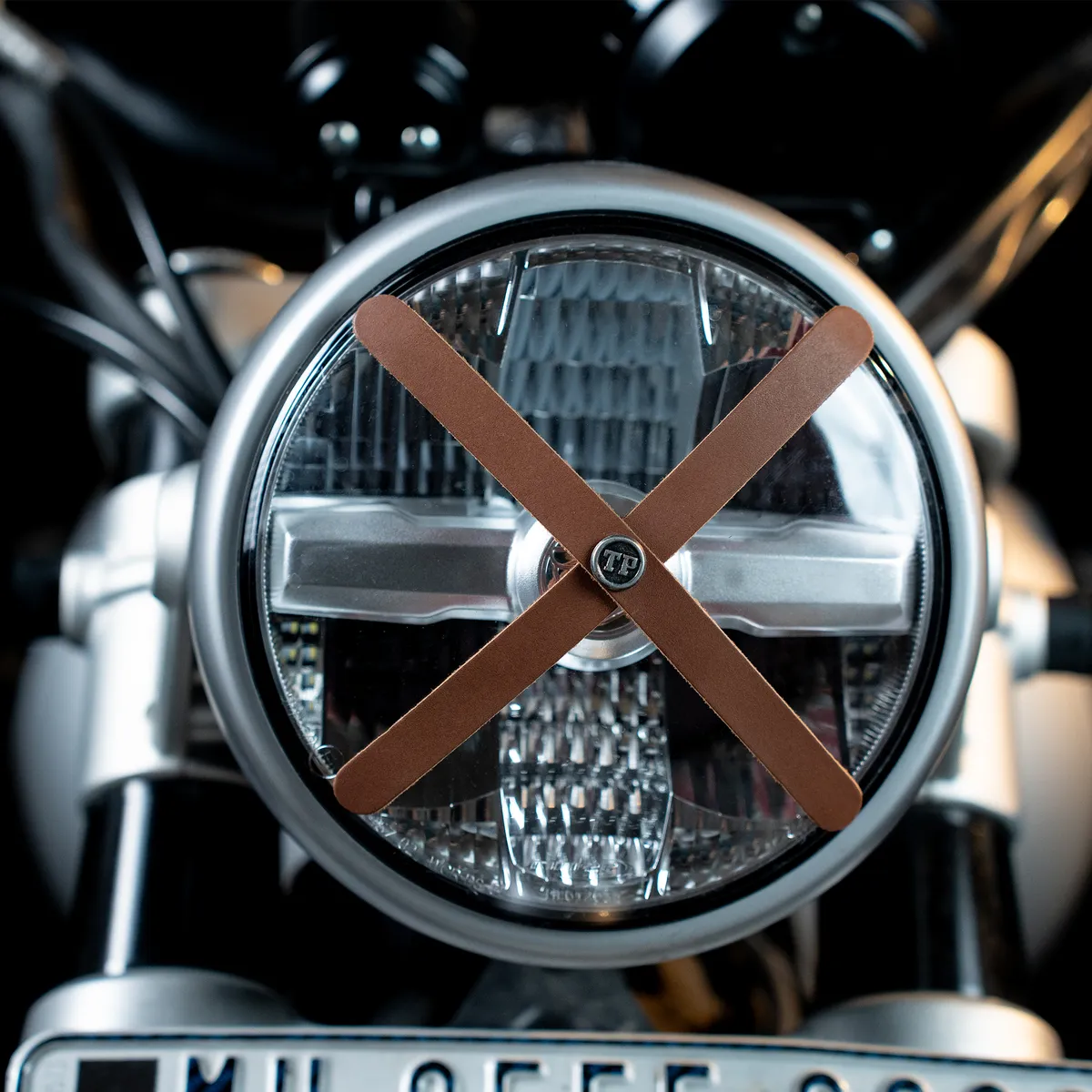 Tanners Pride Plain Headlight Cross - Natural Tan Handcrafted Full-Grain Leather (View 4)