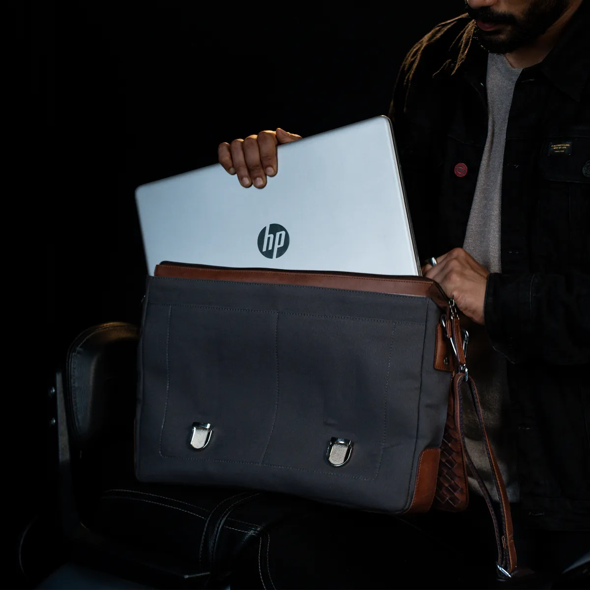 Tanners Pride Protector Genuine Leather Laptop Bag for Men | Office Briefcase - Tobacco Brown Handcrafted Full-Grain Leather (View 15)