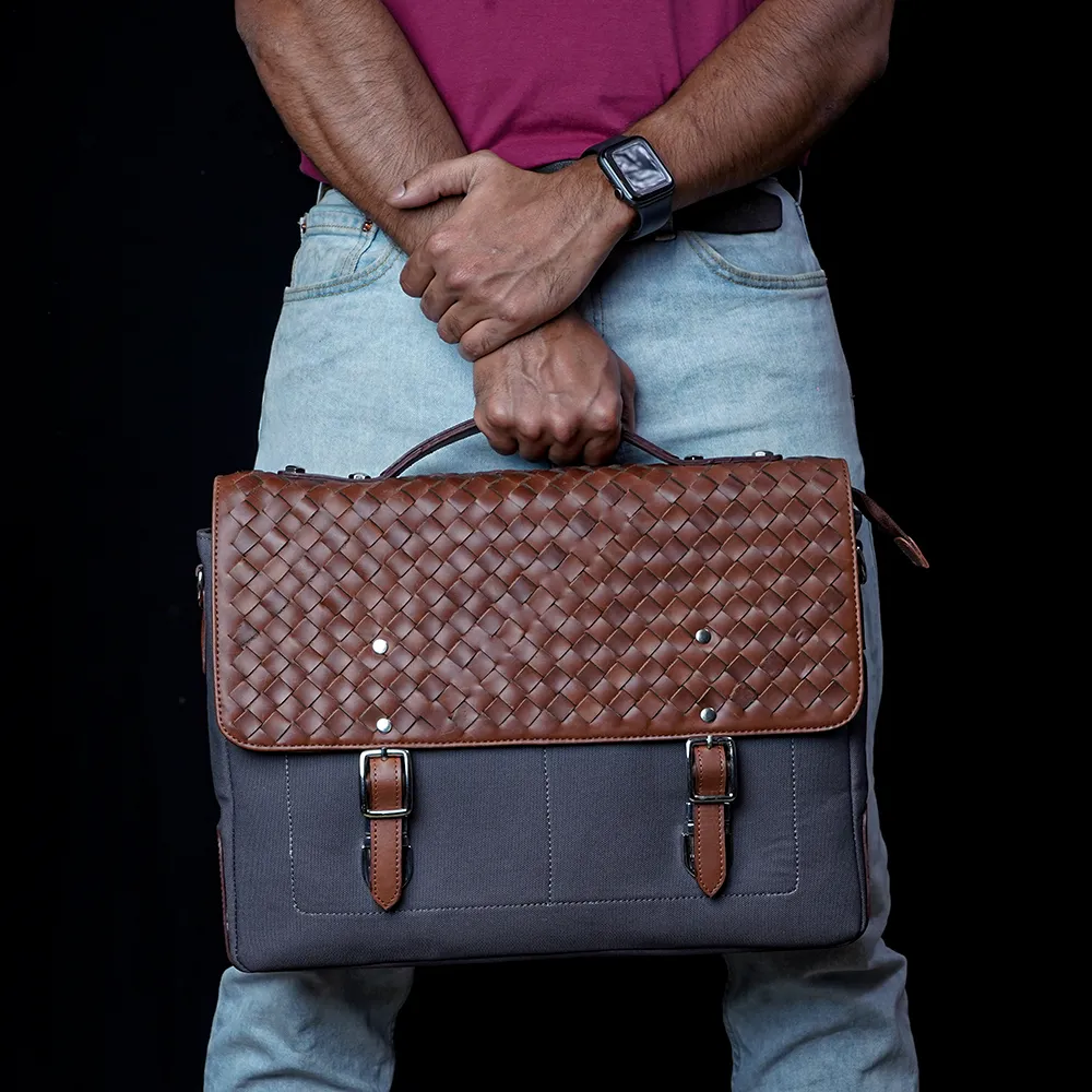 Tanners Pride Protector Genuine Leather Laptop Bag for Men | Office Briefcase - Tobacco Brown Handcrafted Full-Grain Leather (View 19)